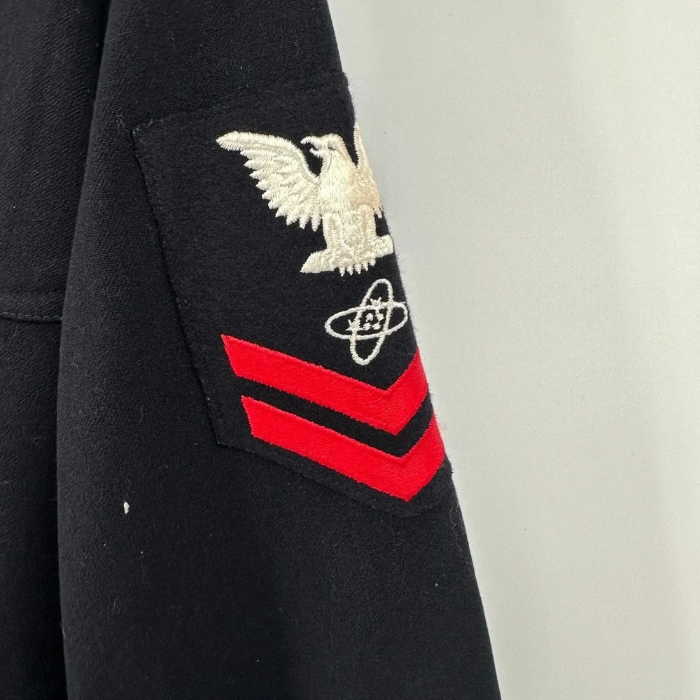 US Navy Mens Dress Blue Jumper Atomic Technician Petty Officer Second Class
